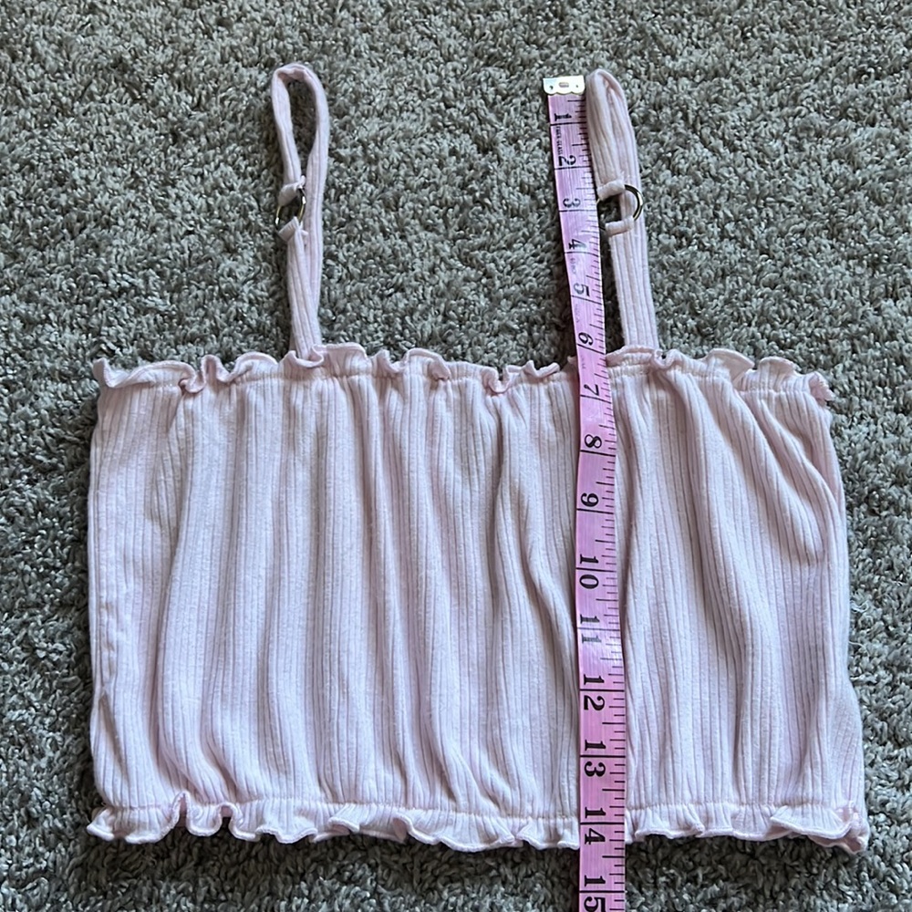 Emma & Sam Ribbed Crop Top - Picture 7 of 8